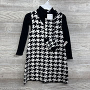 NEW Houndstooth Sweater Jumper, Ribbed LS Shirt & Socks 5-6