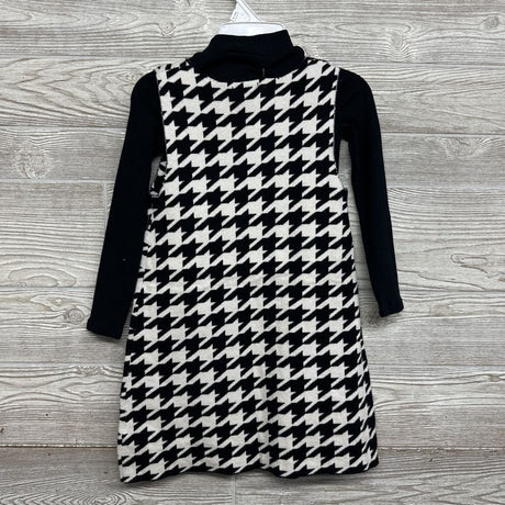 NEW Houndstooth Sweater Jumper, Ribbed LS Shirt & Socks 5-6