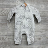Quilted Outfit W/ Hood Bears 0-3M