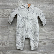 Quilted Outfit W/ Hood Bears 0-3M