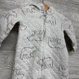 Quilted Outfit W/ Hood Bears 0-3M