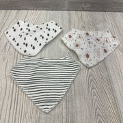 3 Pk Of Bibs Trees & Bears