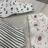3 Pk Of Bibs Trees & Bears