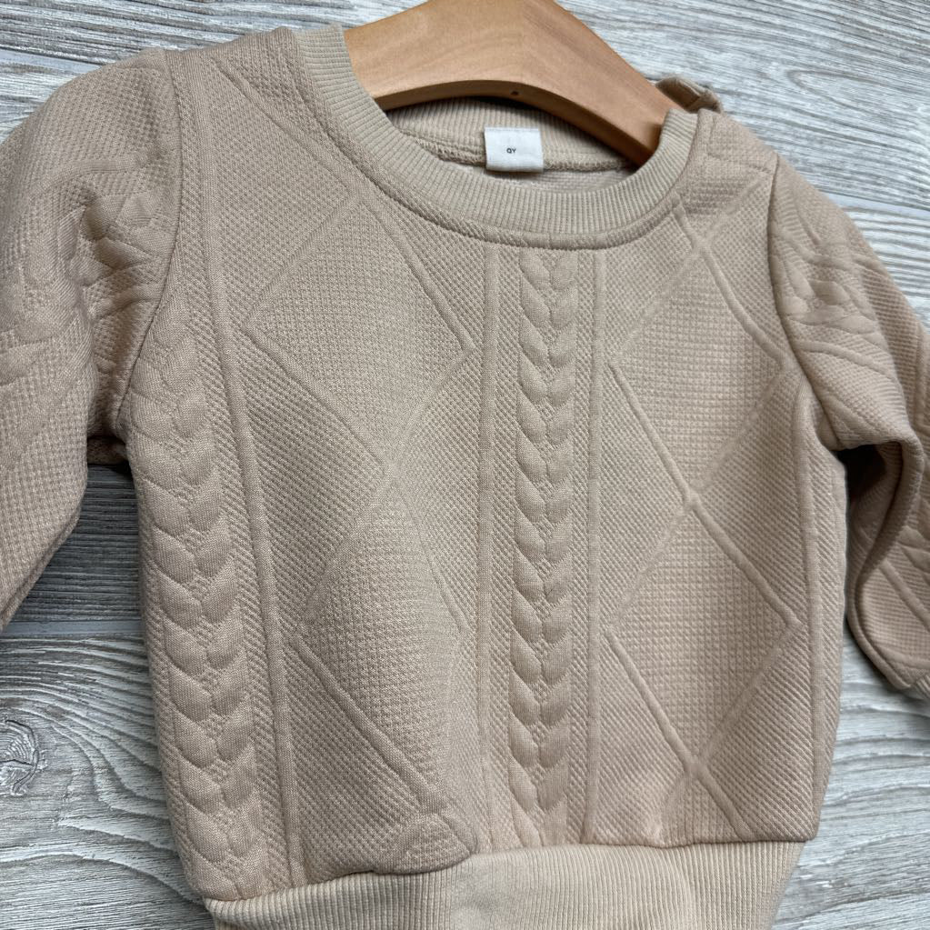 Textured Crew 6-9M