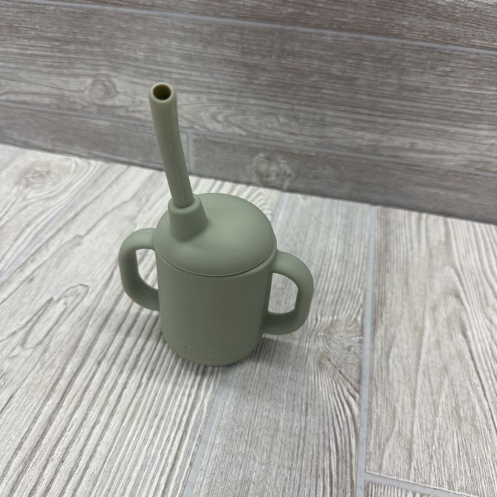 Non-Toxic Silicone Straw Cup with Handles
