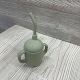 Non-Toxic Silicone Straw Cup with Handles