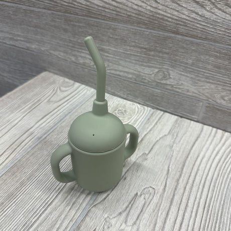 Non-Toxic Silicone Straw Cup with Handles