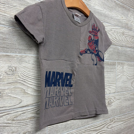 Shirt Waffle Knit Square Spider-man 4t