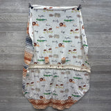 Minky Dot Car Seat Cover Animals