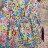 NEW Romper Ruffle Strap Flowers 6-12M