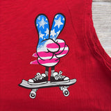 Tank Top Peace Fingers Skateboarding 8