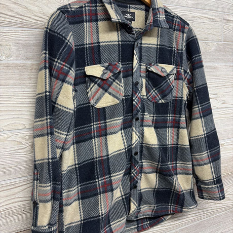 Glacier Plaid Super Fleece Button Up Shirt 16