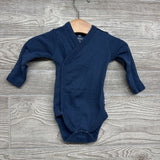 3 Pk Kimono Bodysuits Whales, Stripes 0-3M