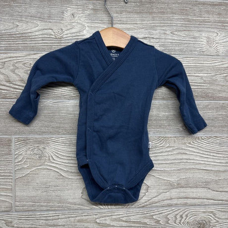 3 Pk Kimono Bodysuits Whales, Stripes 0-3M