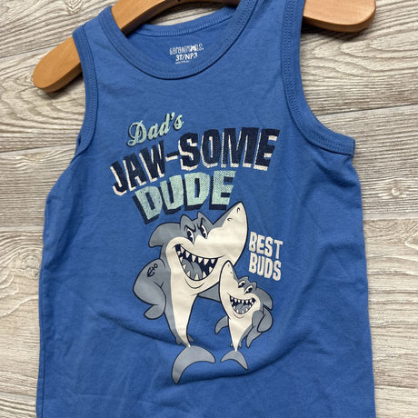 Tank Top Dad's Jaw-some Dude 3t