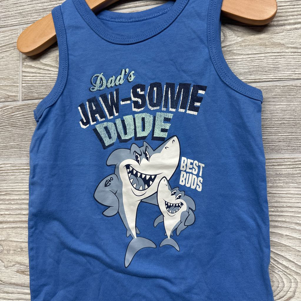 Tank Top Dad's Jaw-some Dude 3t