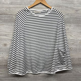 Nursing Poncho Stripes