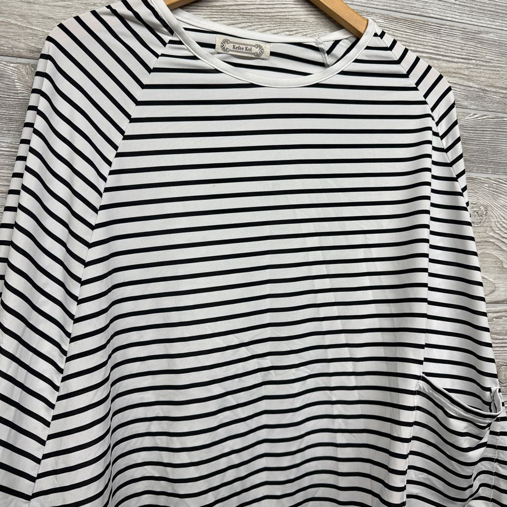 Nursing Poncho Stripes