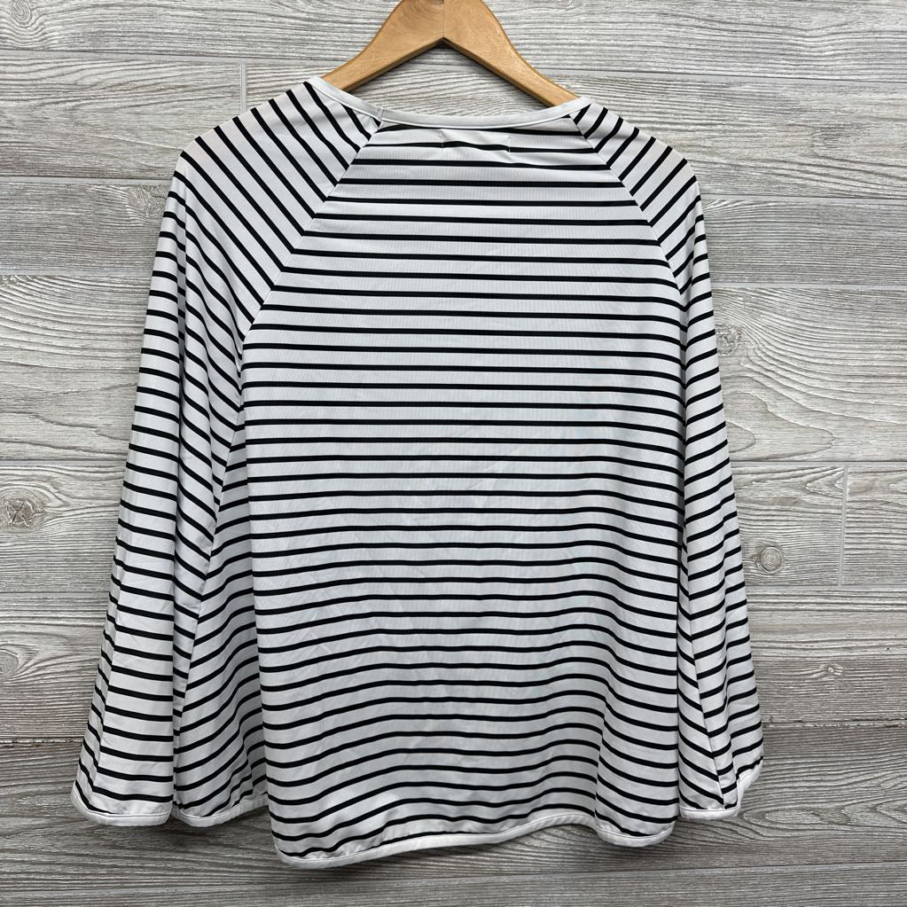 Nursing Poncho Stripes