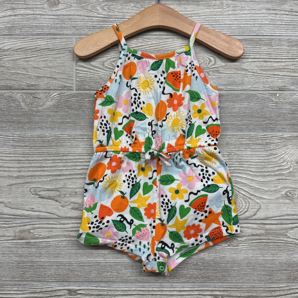 Tank Romper Fruit, Stars 12-18M