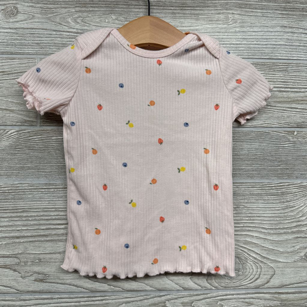 Ribbed Lettuce Trim Shirt Fruit 18M