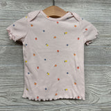Ribbed Lettuce Trim Shirt Fruit 18M