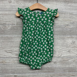 Flutter Sleeve Romper Flowers 12-18M