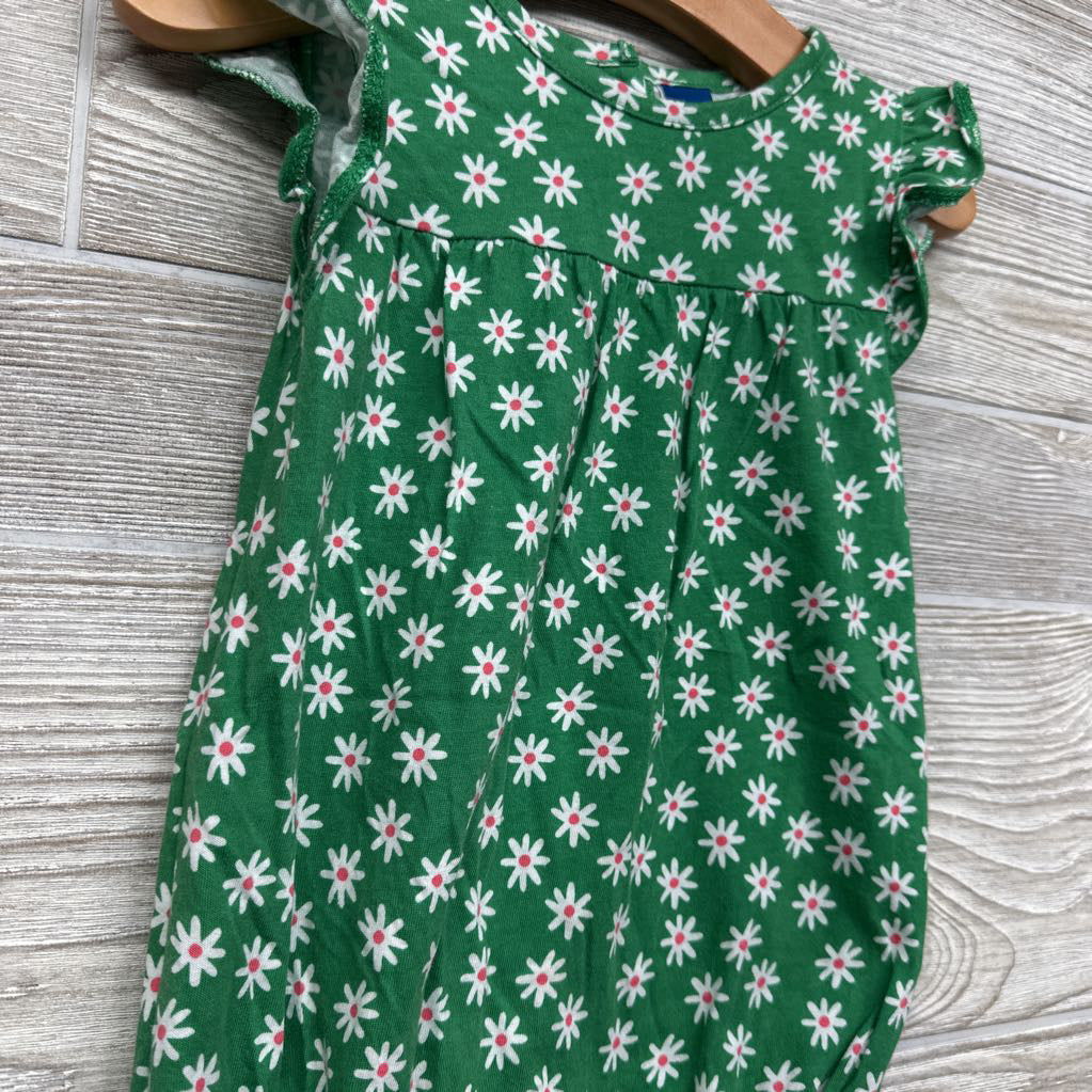 Flutter Sleeve Romper Flowers 12-18M