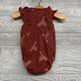 Flutter Sleeve Bubble Romper Birds 6M