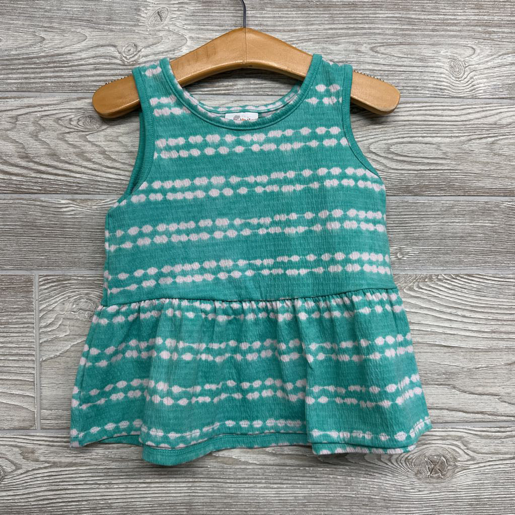 Peplum Tank Top Printed 4t