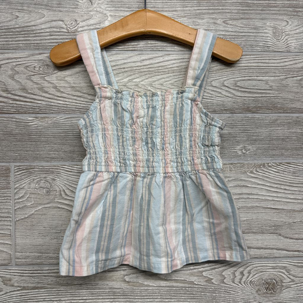 Smocked Terry Tank Top Stripes 5
