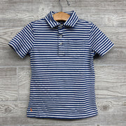 Cotton Jersey Polo Shirt Stripes 4-4t