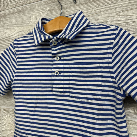 Cotton Jersey Polo Shirt Stripes 4-4t