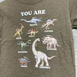 Dinosaur Shirt You Are Brave, Kind 2t