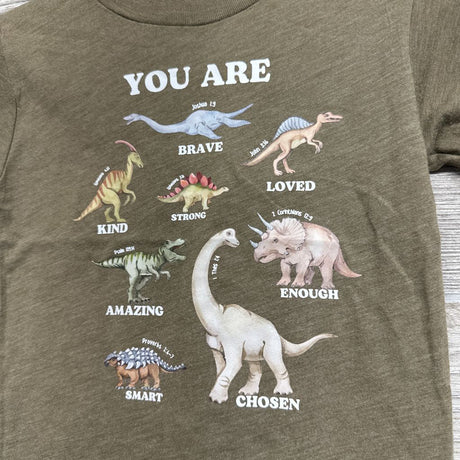 Dinosaur Shirt You Are Brave, Kind 2t