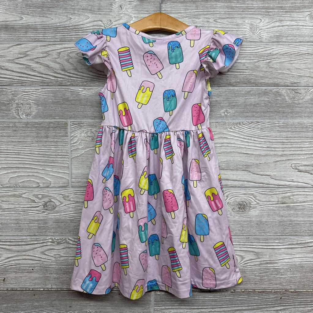 Flutter Sleeve Dress Popsicles 5-6