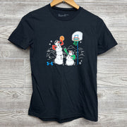 Shirt Snowmen Playing Basketball 10-12
