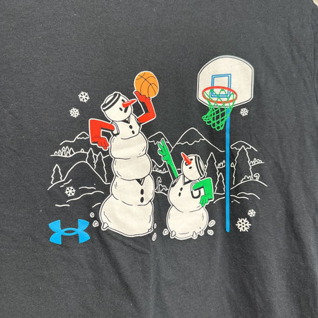 Shirt Snowmen Playing Basketball 10-12