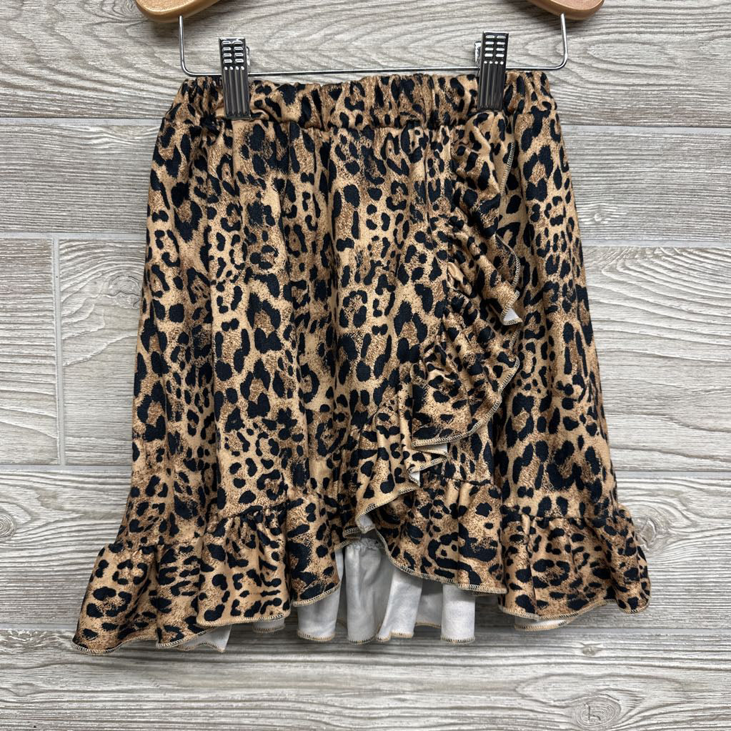 Animal Print Skirt Ruffles