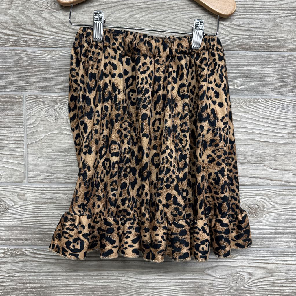 Animal Print Skirt Ruffles