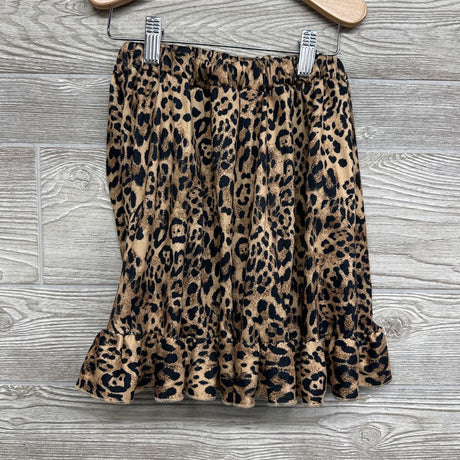 Animal Print Skirt Ruffles