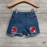 Peplum Shirt Polka Dot & Denim Shorts 18-24M
