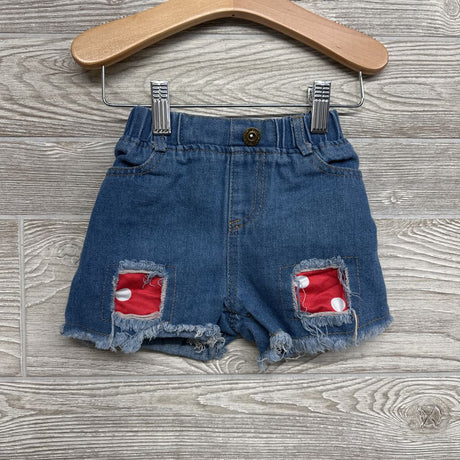 Peplum Shirt Polka Dot & Denim Shorts 18-24M