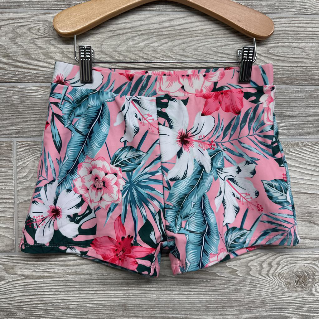 NEW 2 Pc Swimsuit Leaves 12-14