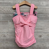 NEW 2 Pc Swimsuit Leaves 12-14