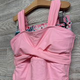 NEW 2 Pc Swimsuit Leaves 12-14