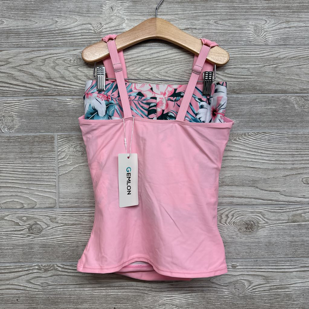 NEW 2 Pc Swimsuit Leaves 12-14