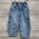 Barrel Denim Jeans Heart Side Pockets 4t