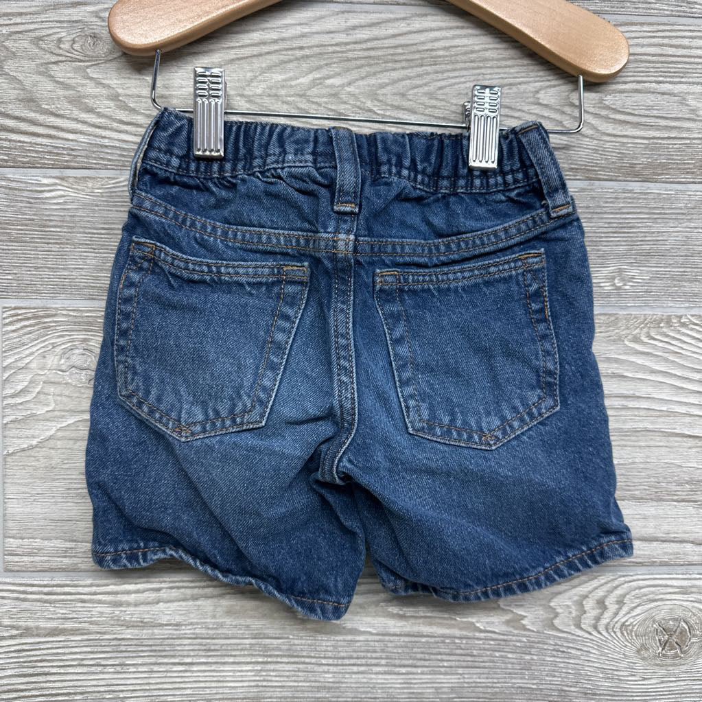 Drawstring Pull On Denim Shorts Embroidered Buzz Lightyear 2t