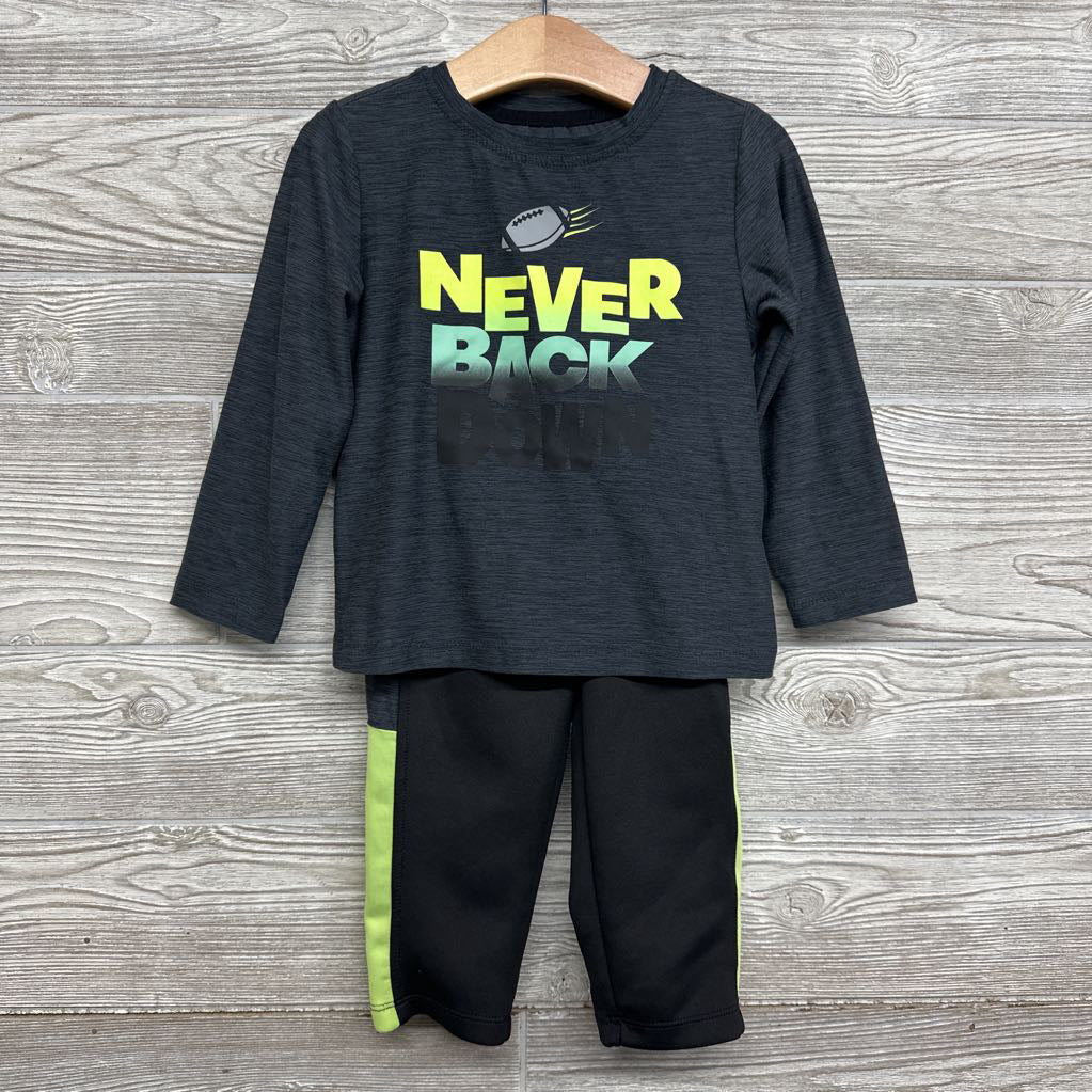 LS Shirt Never Back Down & Pants 3t